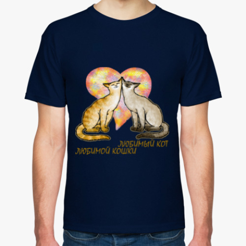 Футболка с принтом Любимый кот