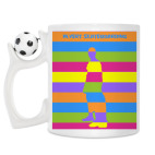 Кружка с футбольным мячиком