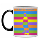 Кружка двухцветная