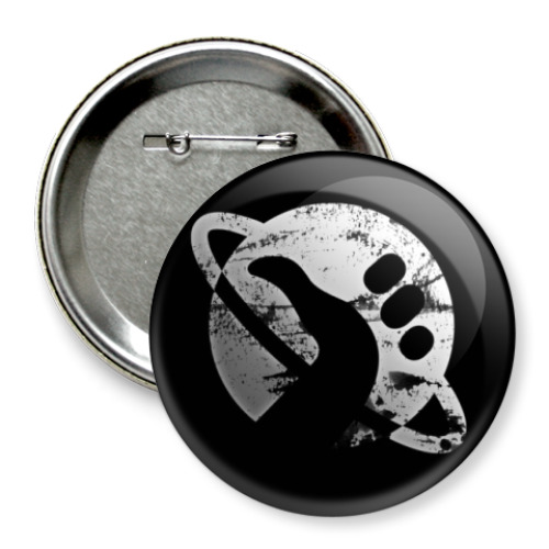 Значок 75мм с принтом  'Автостопщик'