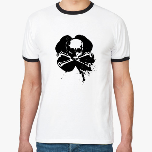Футболка Ringer-T Clover Skull