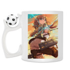 Кружка с футбольным мячиком