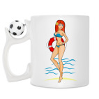 Кружка с футбольным мячиком