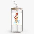 Банка с бамбуковой крышкой