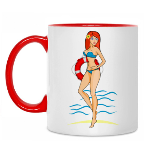 Кружка с принтом Girl