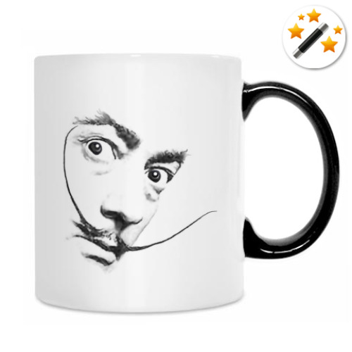 Кружка-хамелеон с принтом Усы