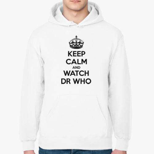 Толстовка худи KEEP CALM and WATCH DOCTOR WHO