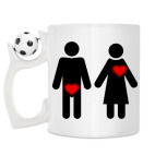 Кружка с футбольным мячиком