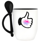 Кружка с ложкой