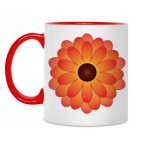 Двухцветная кружка Георгин