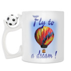 Кружка с футбольным мячиком