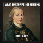 I want to stop philosophizing