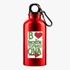 Металлическая бутылка 400 мл UV-DTF