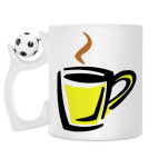 Кружка с футбольным мячиком