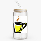 Банка с бамбуковой крышкой