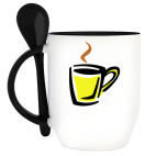 Кружка с ложкой