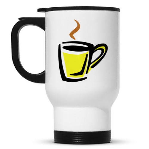 Кружка-термос с принтом Кружка- 'Кофе'