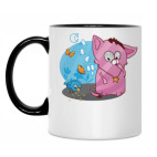 Кружка двухцветная