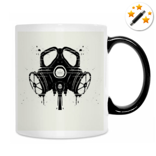 Кружка-хамелеон с принтом Биоугроза