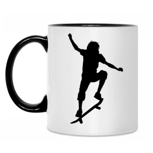 Кружка с принтом Skateboarding