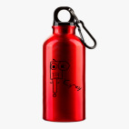 Металлическая бутылка 400 мл UV-DTF