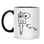 Кружка двухцветная