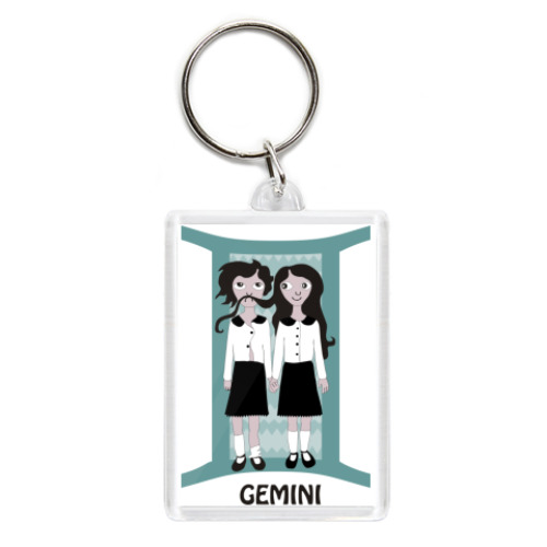 Брелок с принтом Близнецы