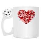 Кружка с футбольным мячиком