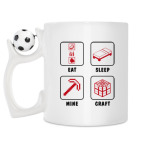 Кружка с футбольным мячиком