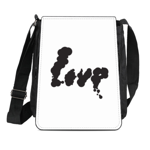 Сумка-планшет с принтом Всё, что нам нужно - любовь