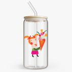 Банка с бамбуковой крышкой