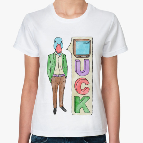 Классическая футболка  TvFuckDuck
