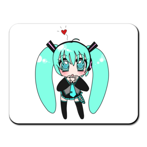 Коврик для мыши с принтом Chibi Miku