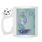 Кружка с футбольным мячиком