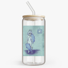 Банка с бамбуковой крышкой