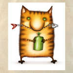  Кот с Бутылкой