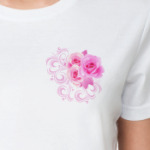 Букет роз с узорами