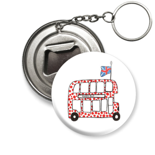 Брелок-открывашка с принтом union jack