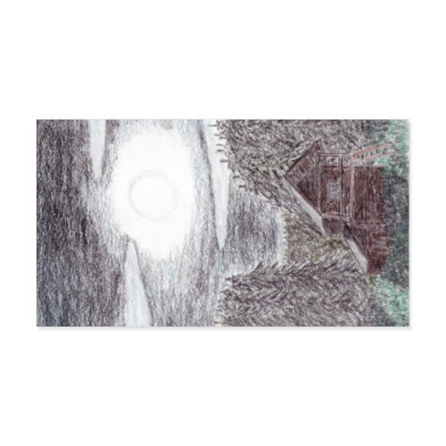 Виниловые наклейки с принтом Сказочная тайга