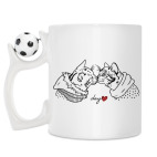 Кружка с футбольным мячиком
