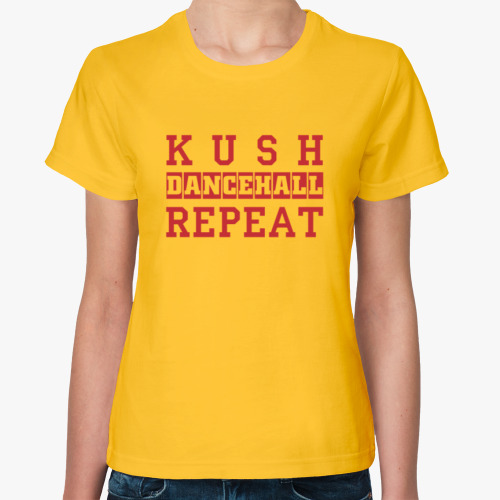Женская футболка с принтом Dancehall repeat