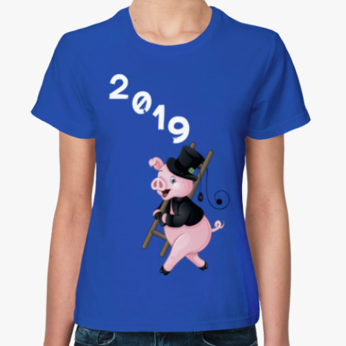 Женская футболка Piggy Year 2019
