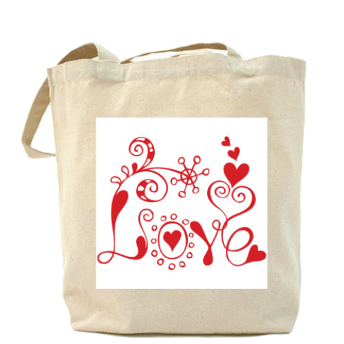Сумка шоппер Love and flowers