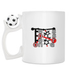 Кружка с футбольным мячиком