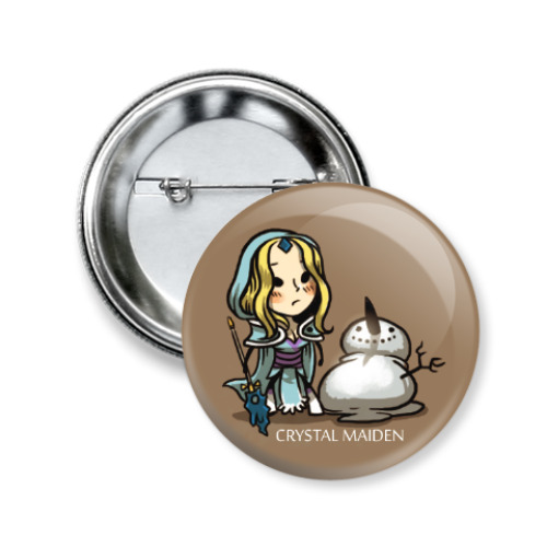 Значок 50мм с принтом Dota 2 Crystal Maiden