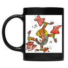 Кружка цветная UV-DTF