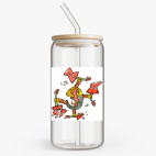 Банка с бамбуковой крышкой