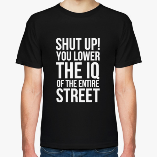 Футболка с принтом   Sherlock IQ