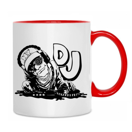Кружка с принтом DJ