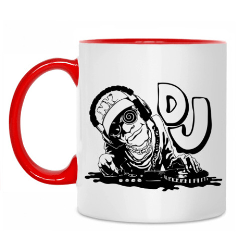 Кружка с принтом DJ